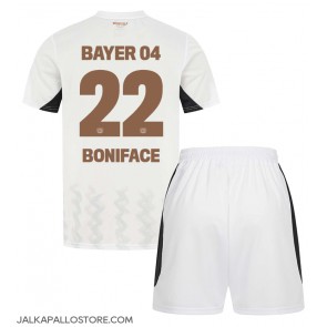 Bayer Leverkusen Victor Boniface #22 Vieraspaita Lapsille 2024-25 Lyhythihainen (+ shortsit)